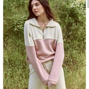 The Great The Fleece Color Block Half Zip, Size 1/Small